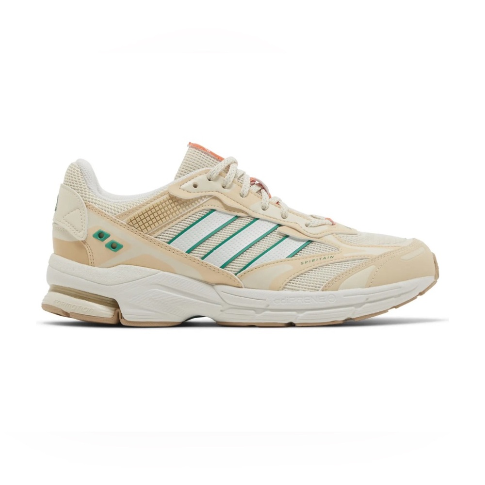 Adidas men’s Spiritain 2000 running shoes Beige and Green Sneakers 8 NIB